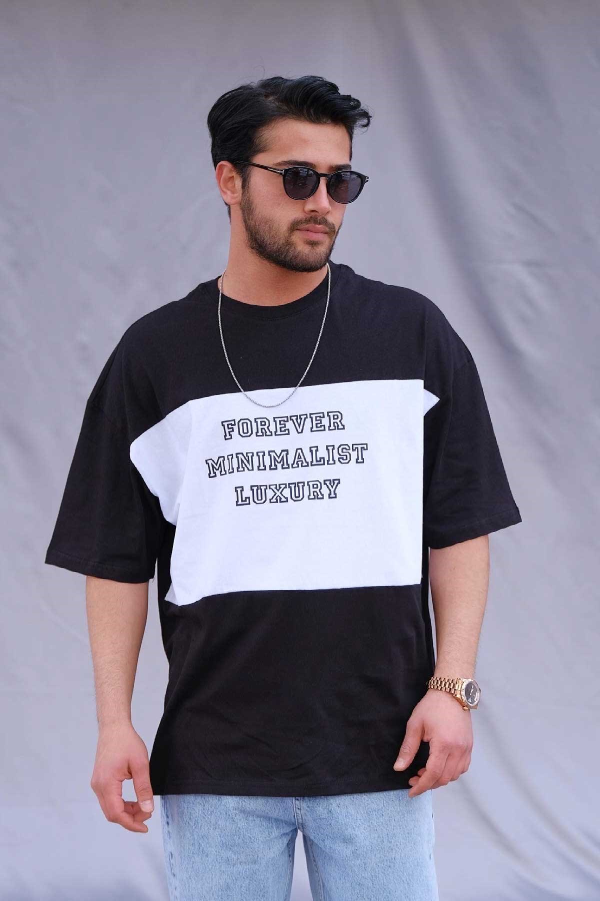 Oversize Siyah F-M-L T-Shirt