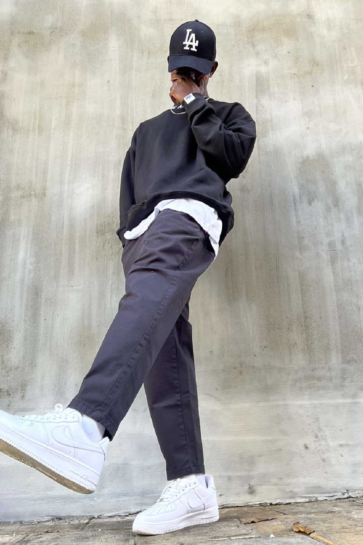 Oversize Siyah Sweatshirt