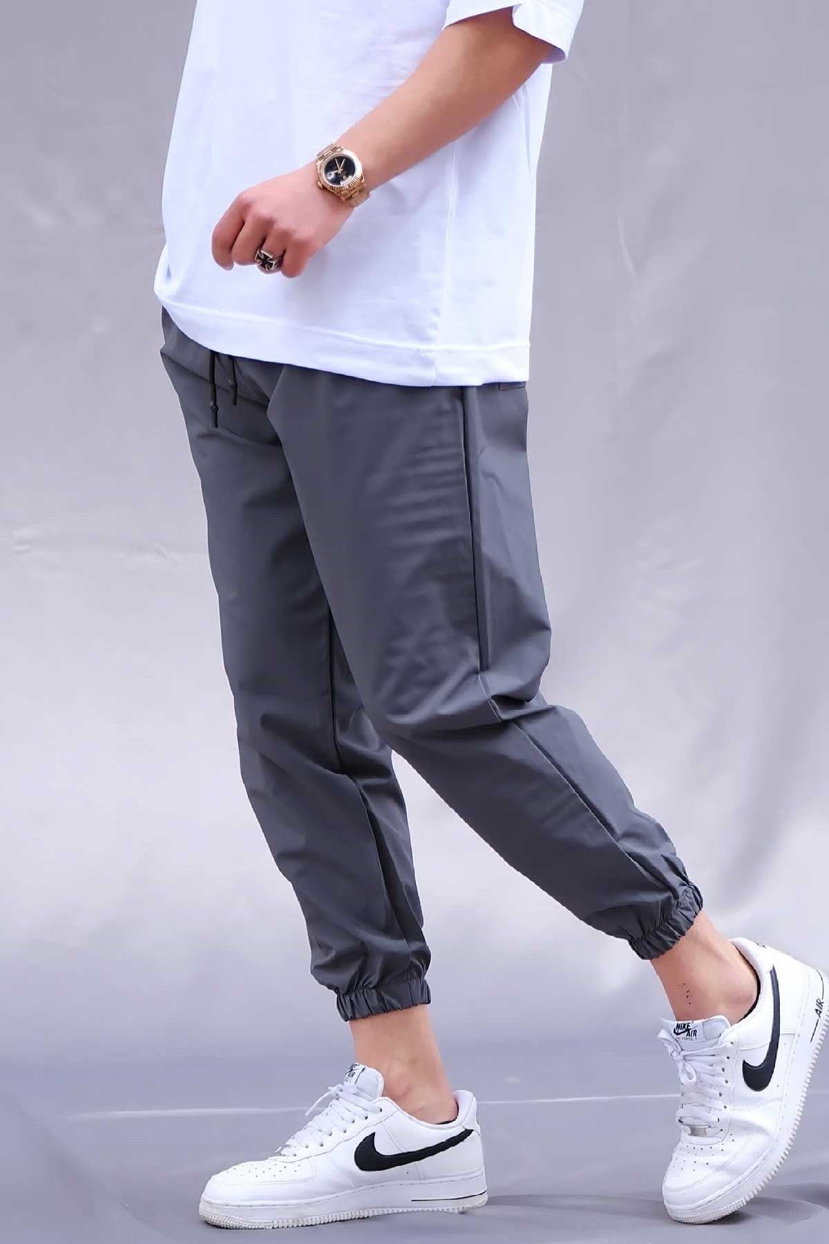 Paçası Lastikli Antrasit Jogger