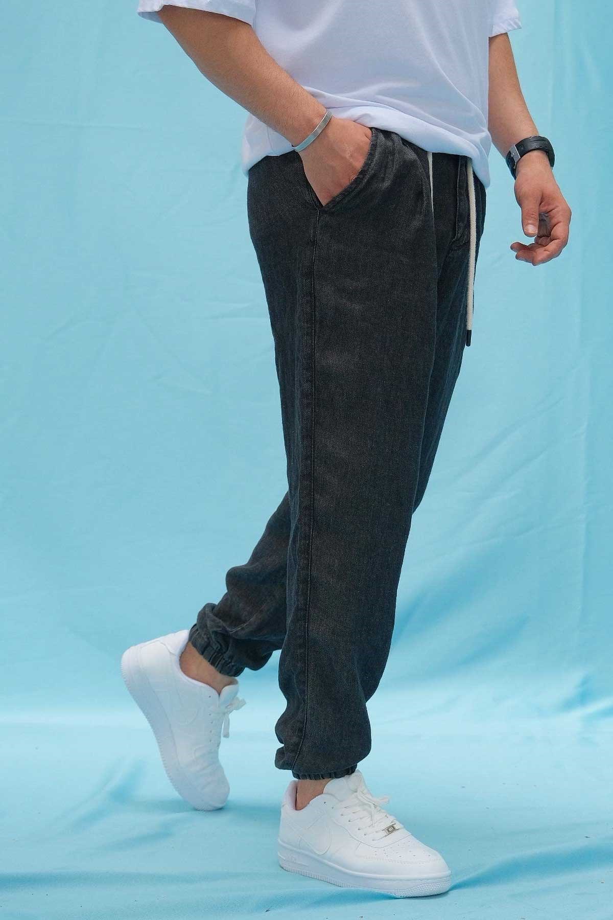 Paçası Lastikli Yıkamalı Jogger
