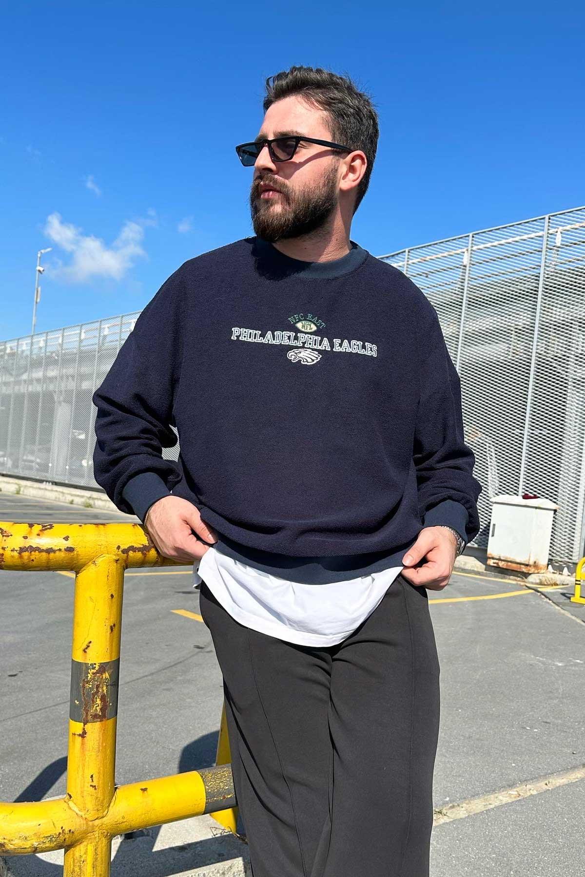 Philadelphia Lacivert Swaetshirt