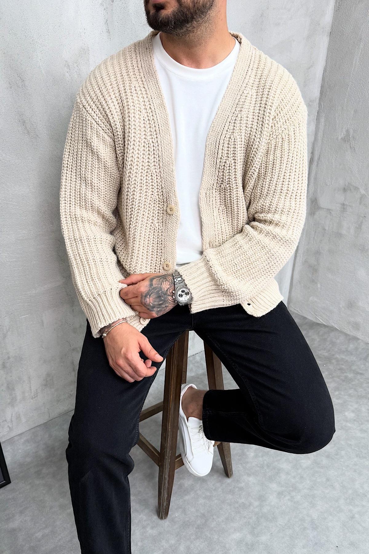 Rahat Kesim Örgü Triko Hırka