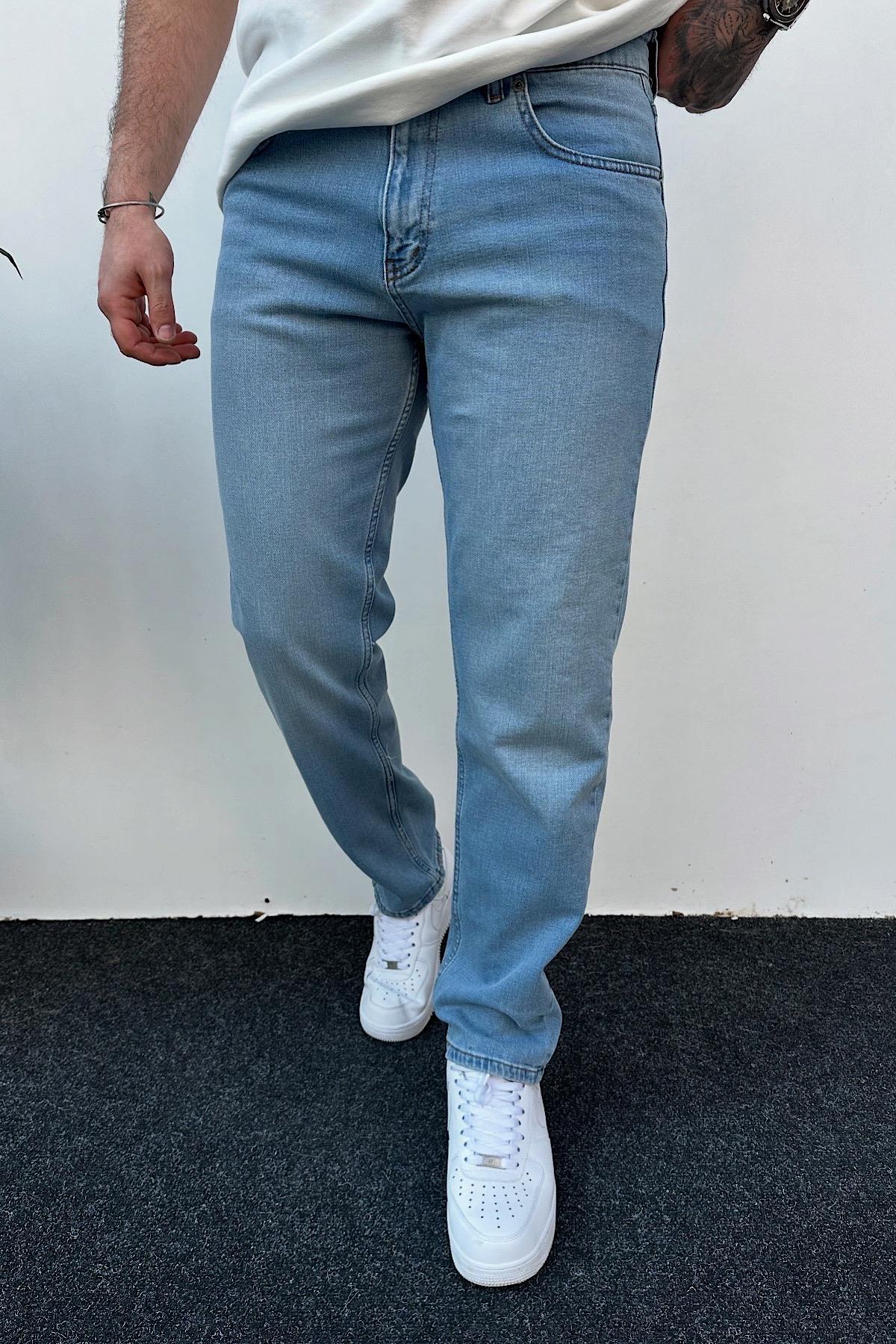 Regular Fit Açık Mavi Pantolon