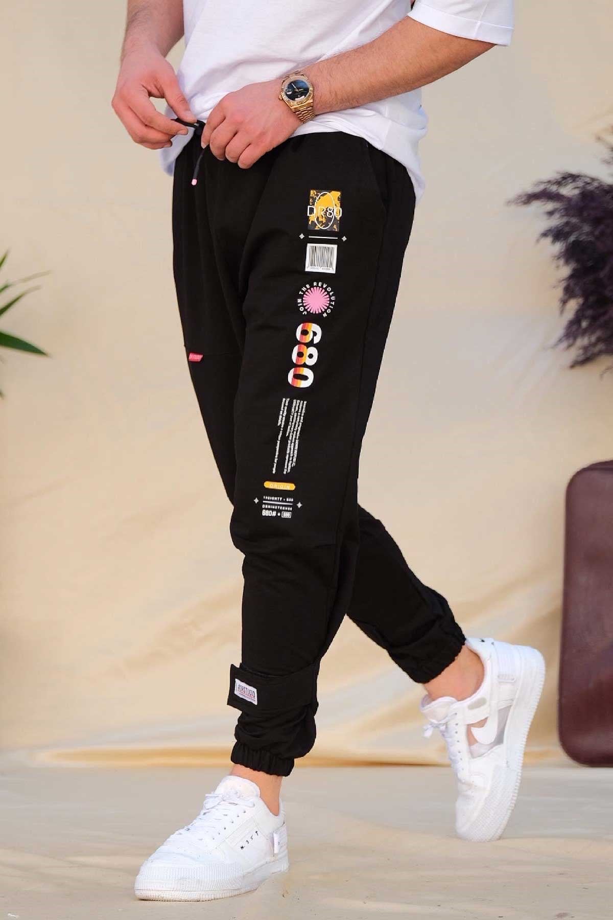 Regular Kalıp Siyah Eşofman