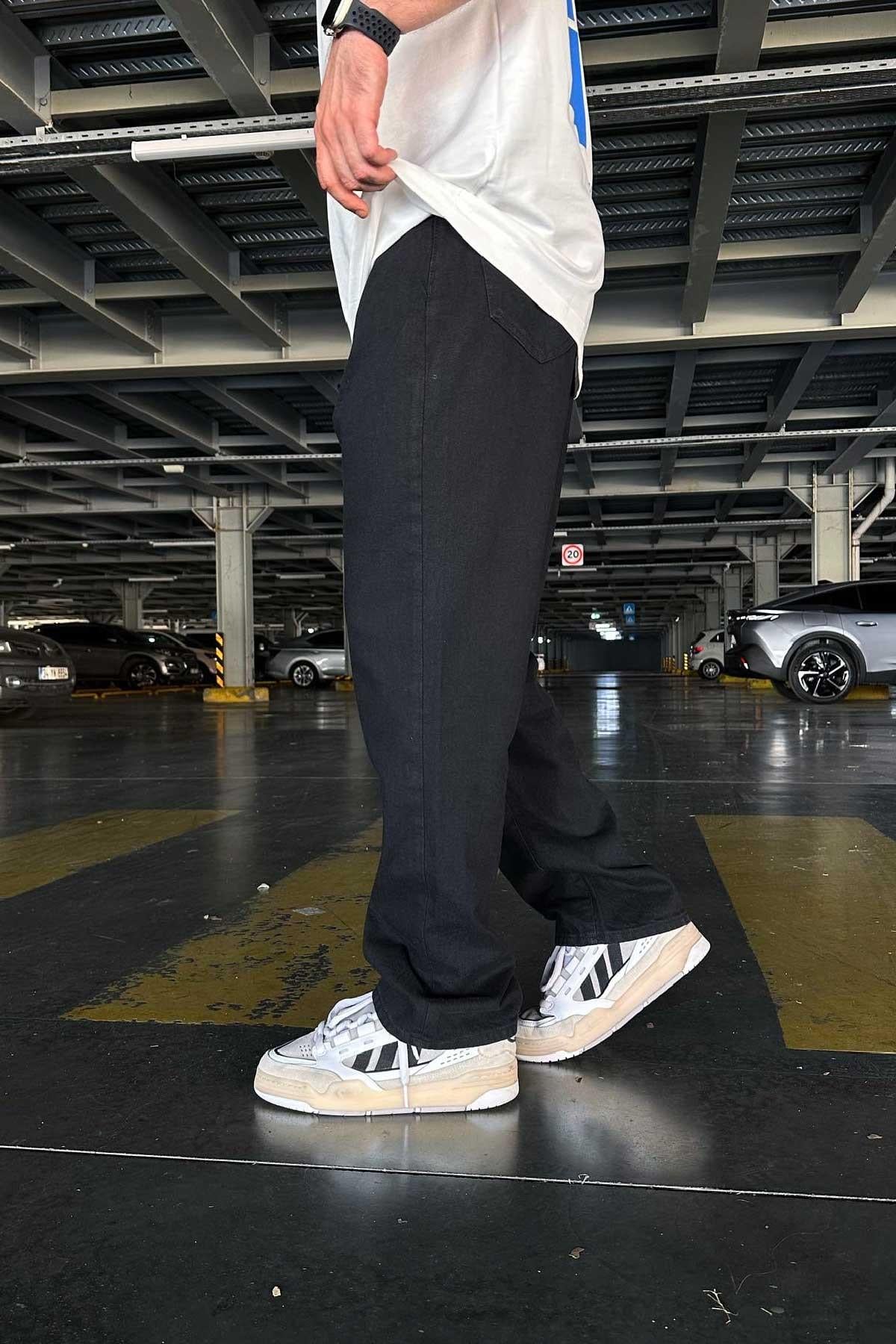 Siyah Baggy Jean