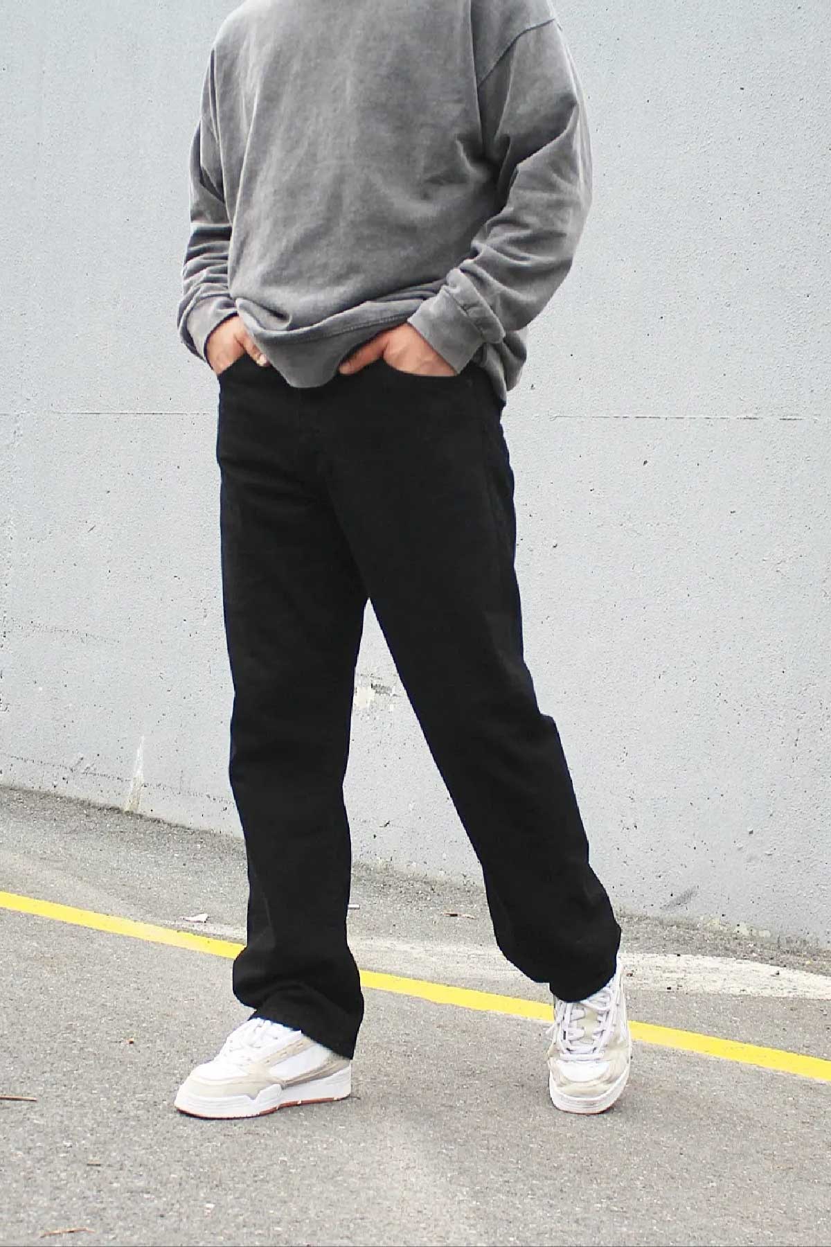 Siyah Baggy Jean 