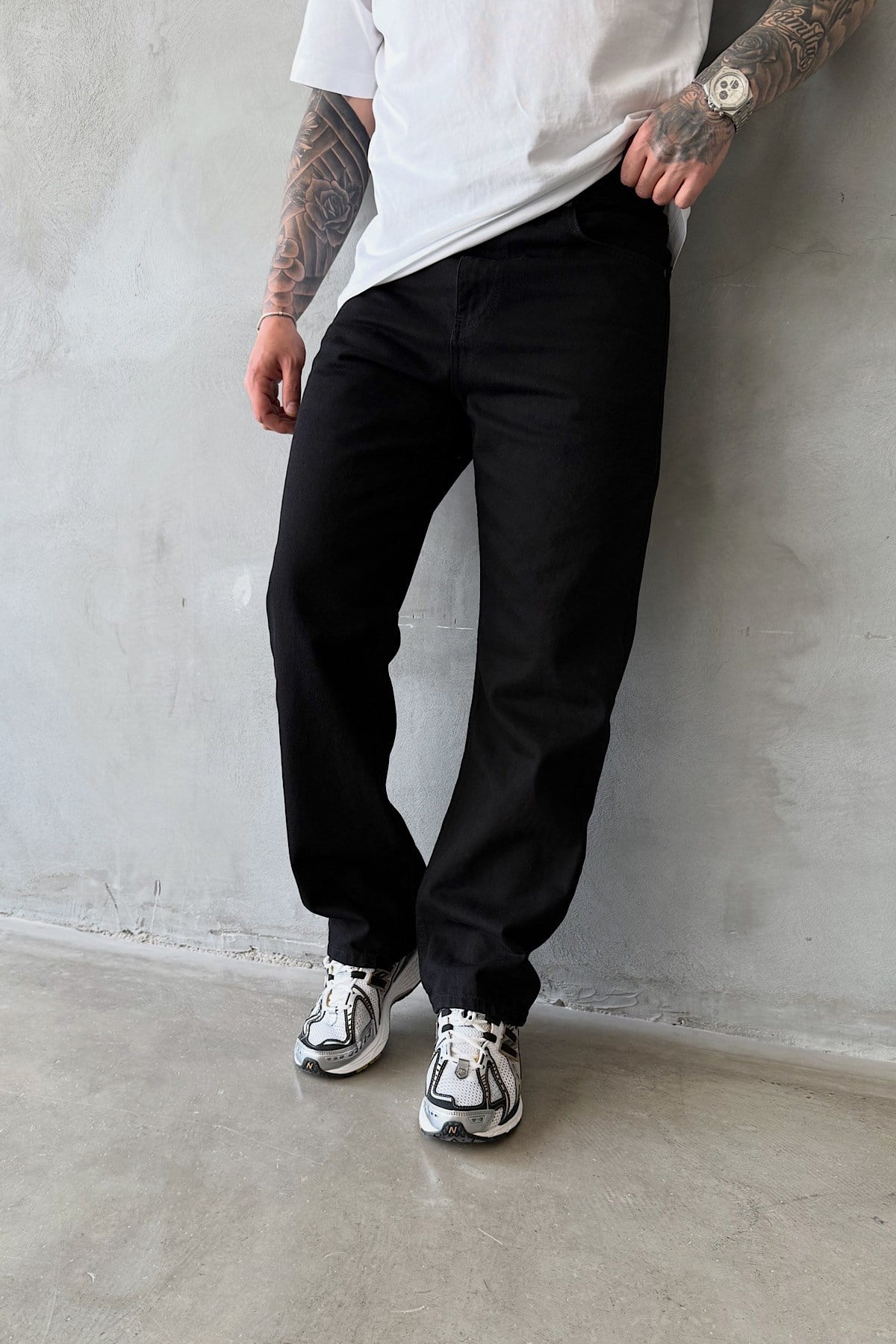 Siyah Baggy Pantlon 