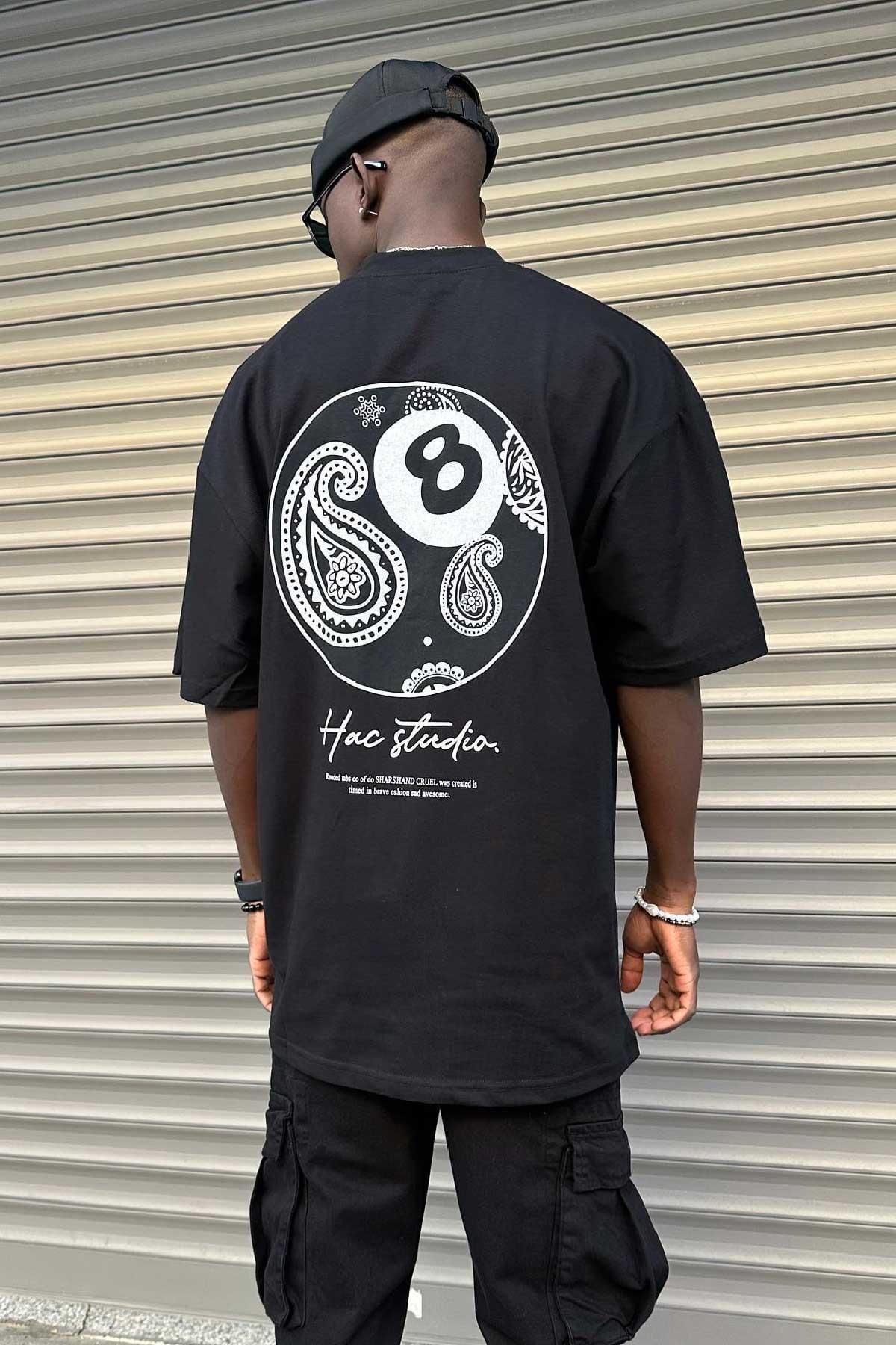 Siyah Baskılı T-Shirt
