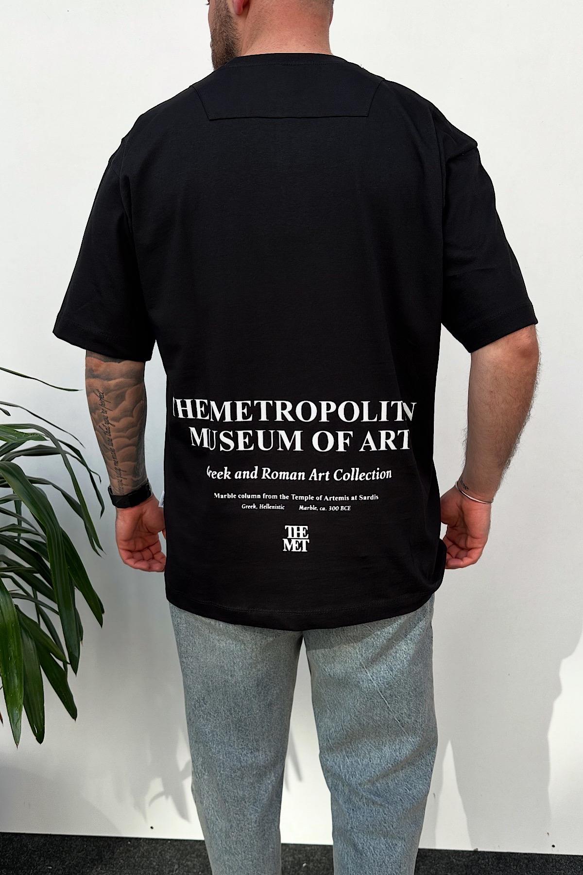 Siyah Baskılı T-Shirt