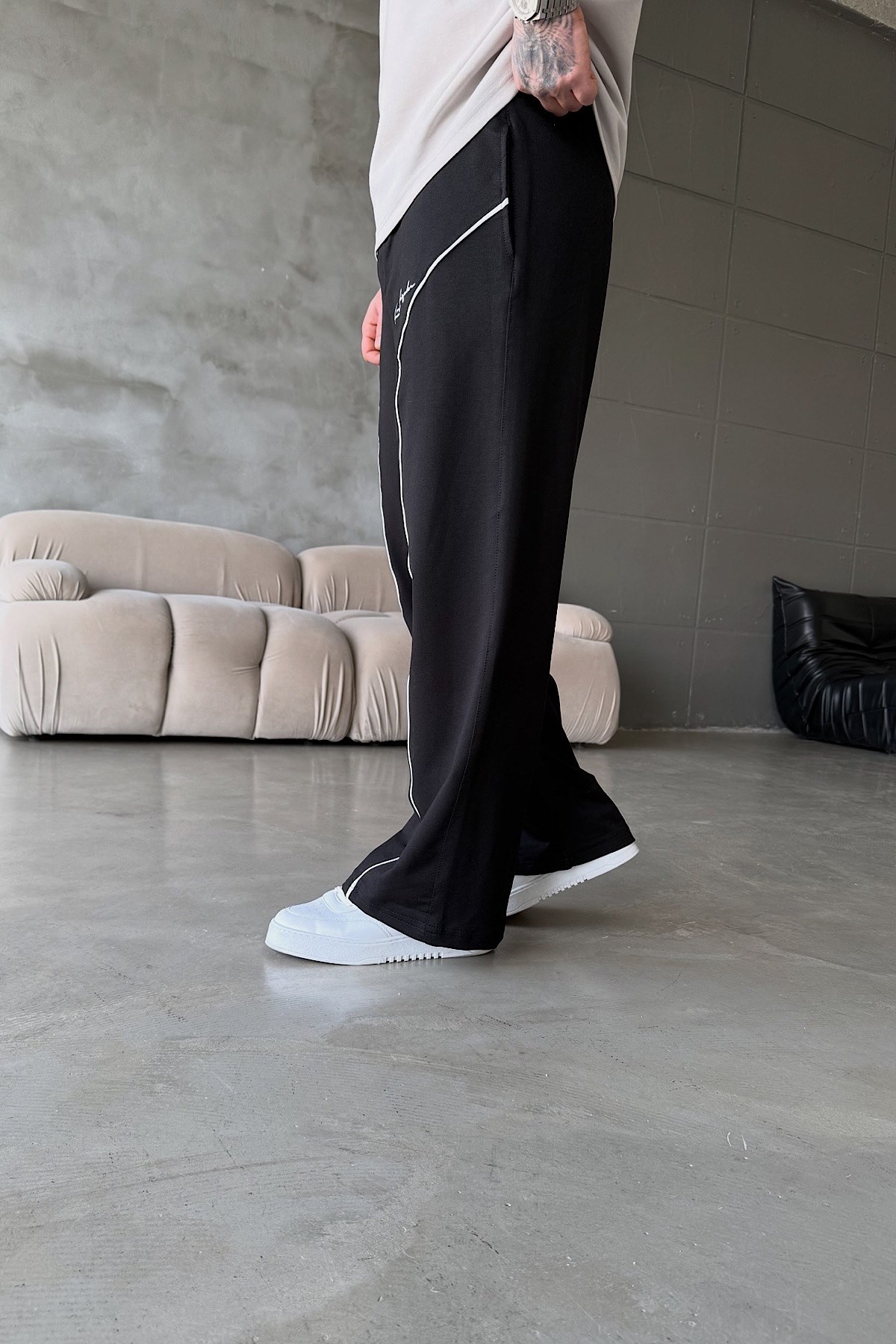 Siyah Los Angeles Baggy Eşofman