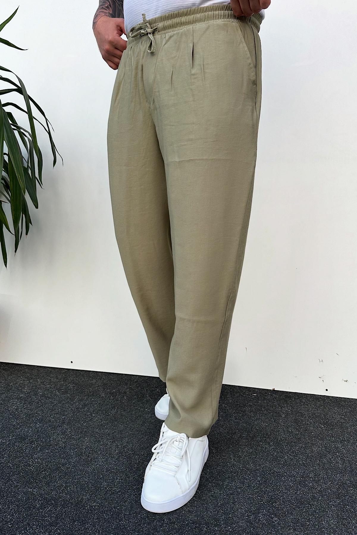 Siyah Modal Kumaş Pantolon 