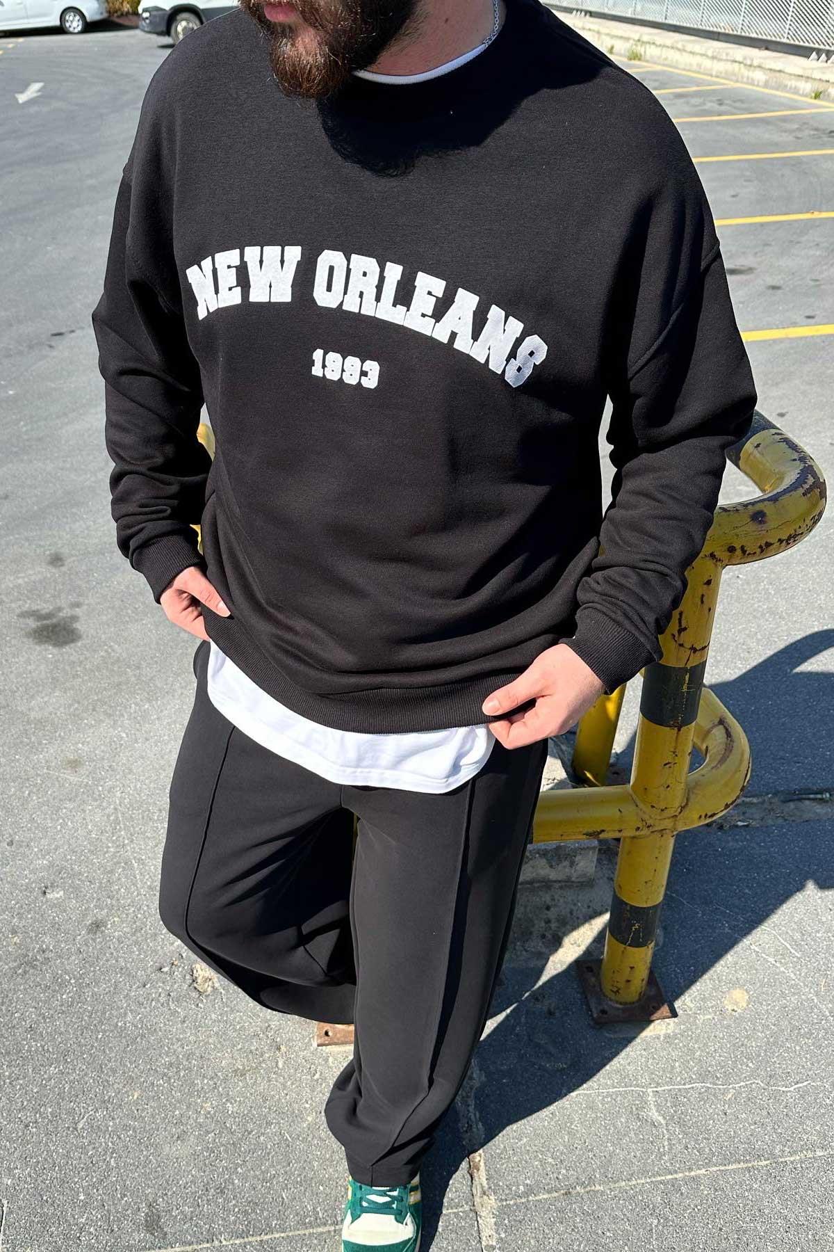 Siyah New Orleans Sweat