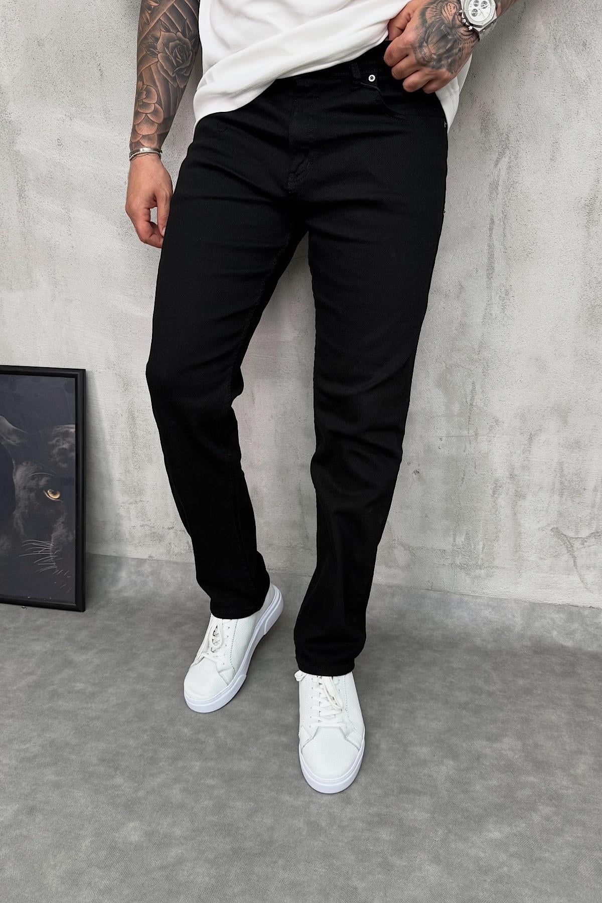 Siyah Regular Fit Pantolon