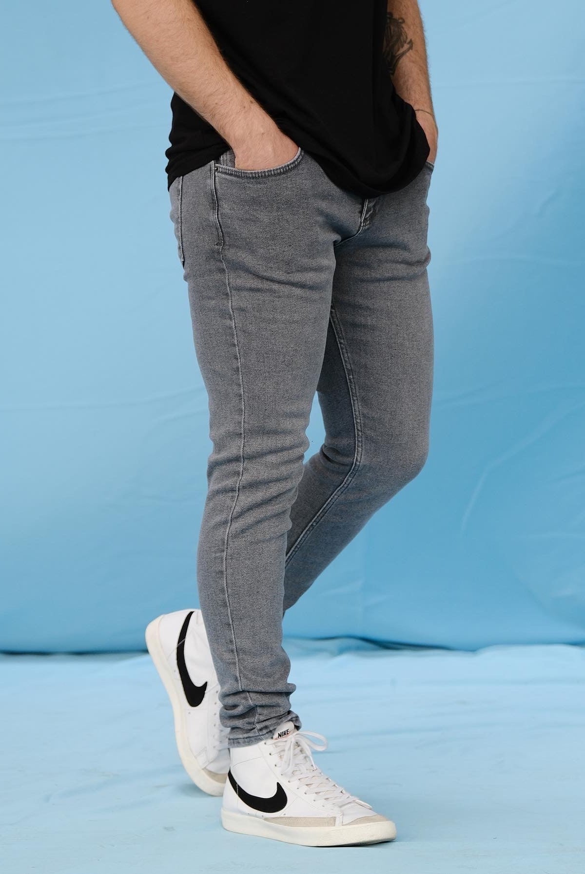 Slim Fit Gri Jean