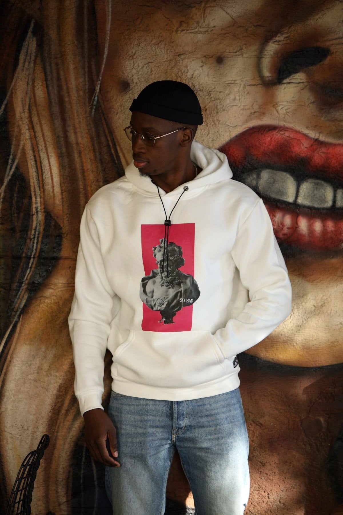 SO BAD KAPÜŞONLU SWEATSHIRT BEYAZ
