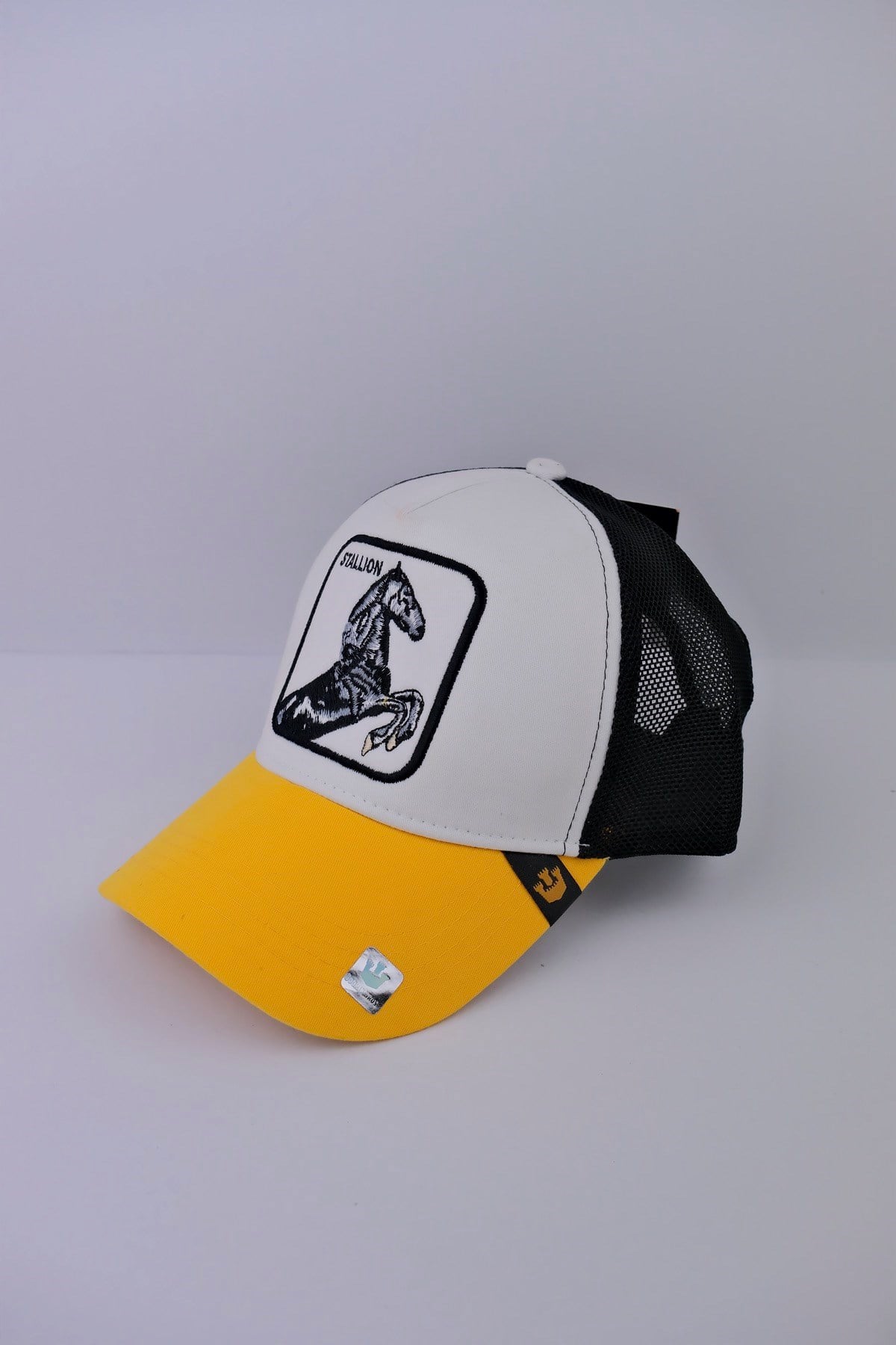 Stallion Şapka Beyaz Sarı