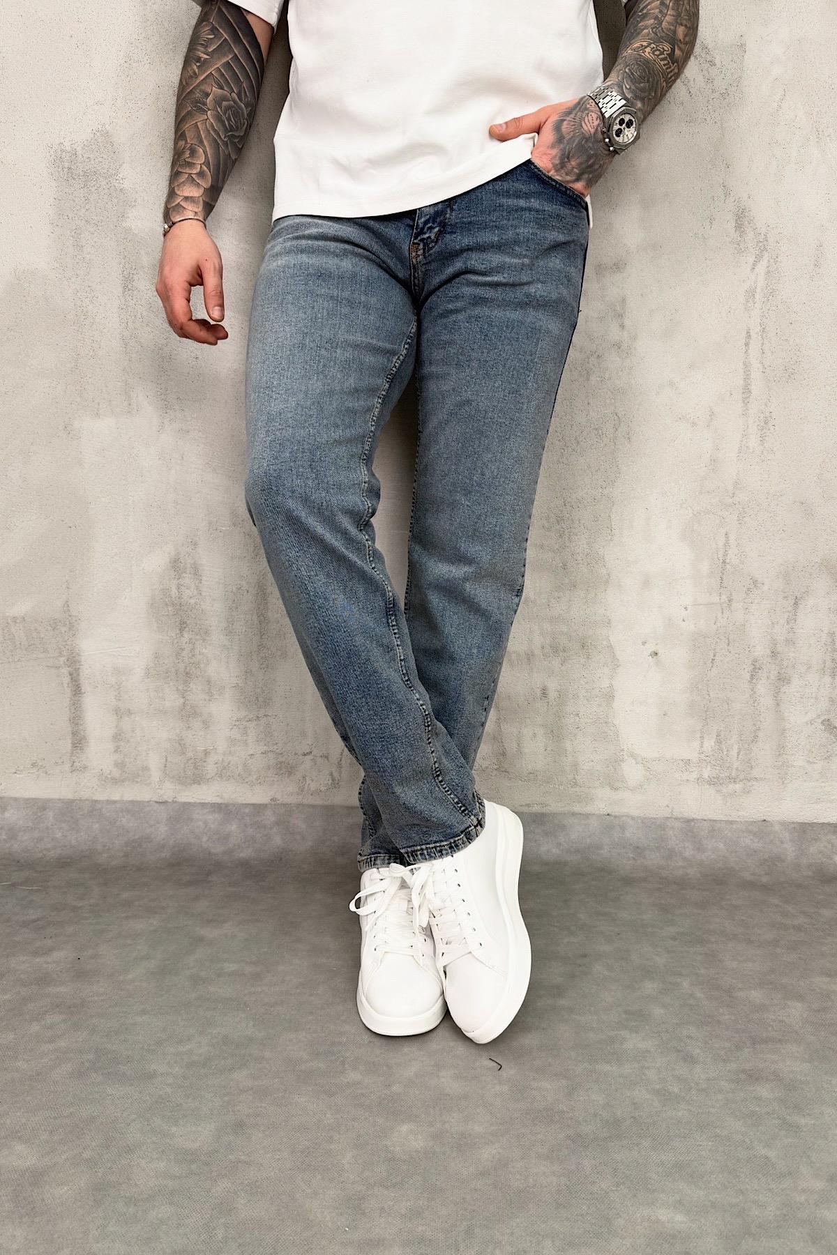 Taşlamalı Regular Fit Jean