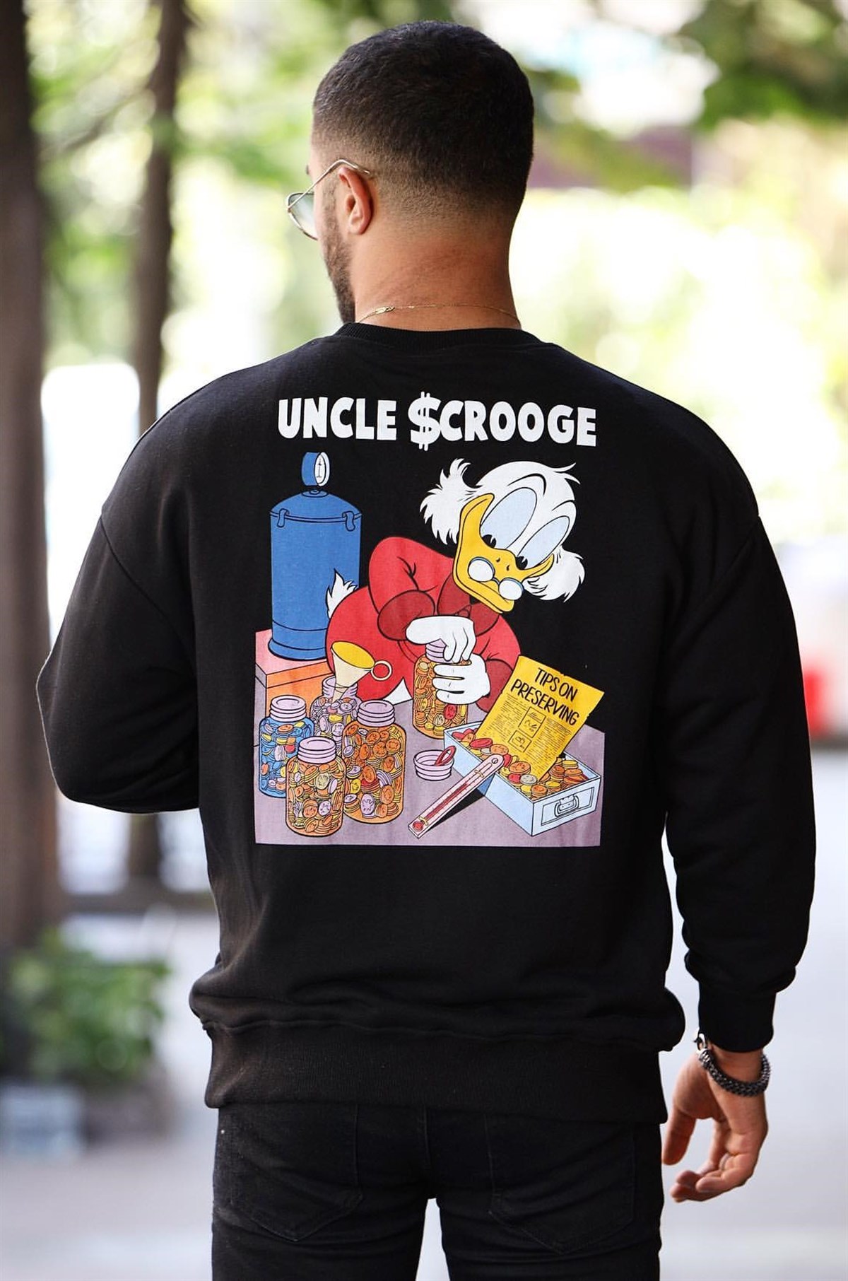 Uncle Scrooge Sweatshirt Siyah
