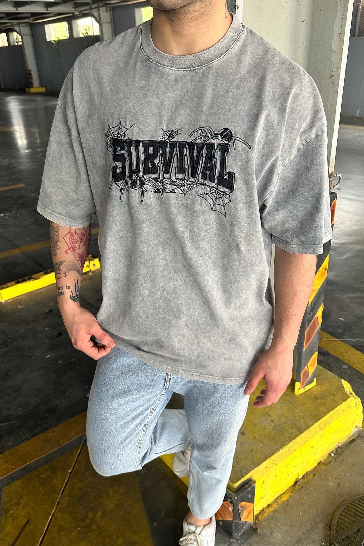 Yıkalamlı Survıval T-Shirt