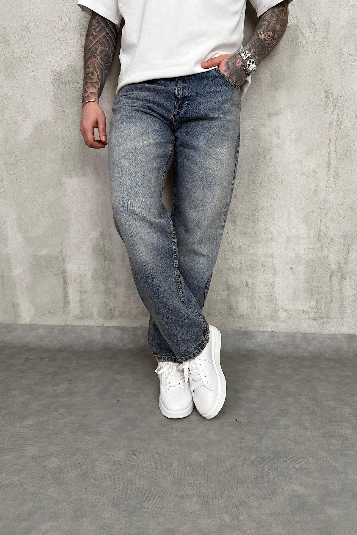 Yıkamalı Baggy Jean