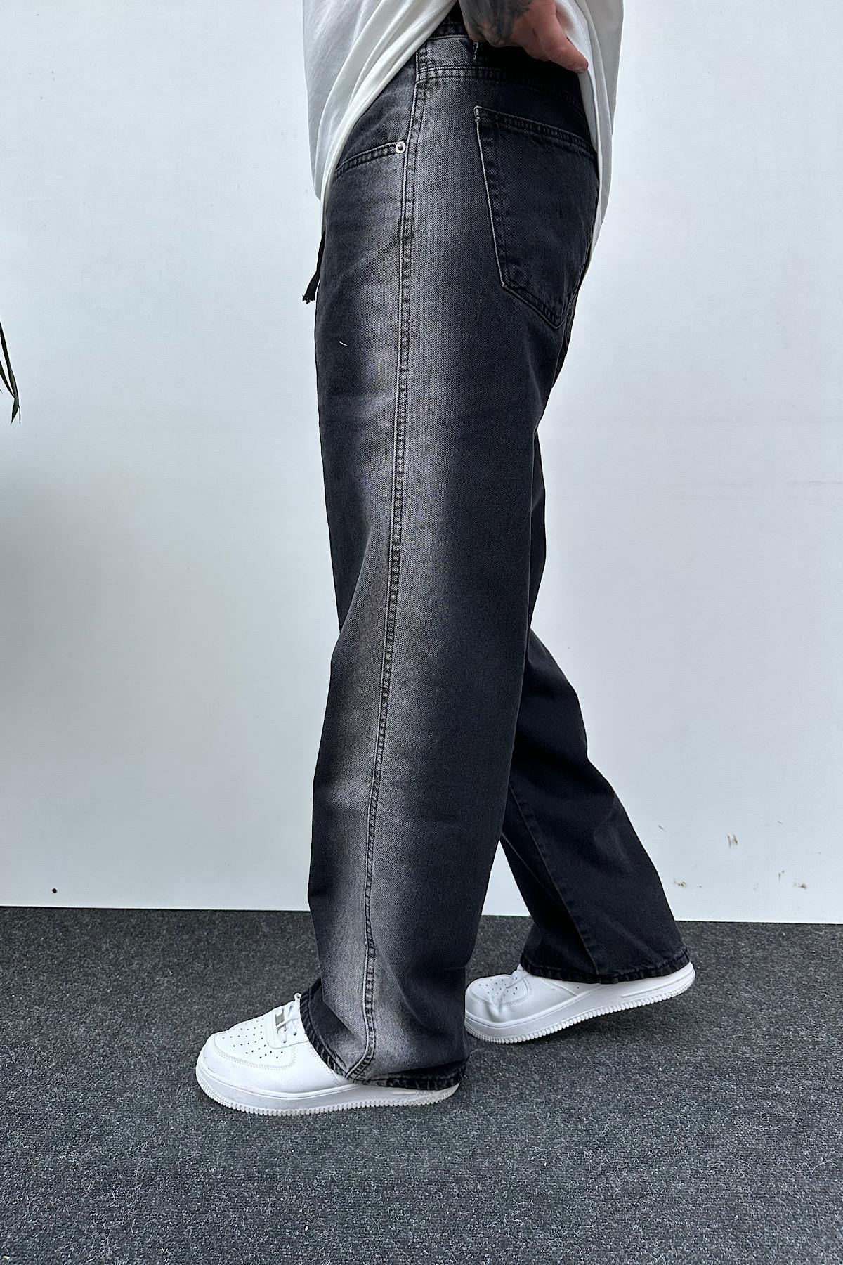 Yıkamalı Füme Baggy Pantolon