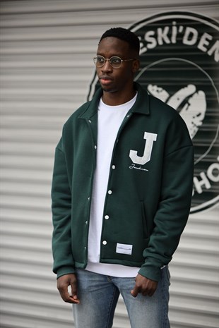 J Logolu Ceket Yeşil
