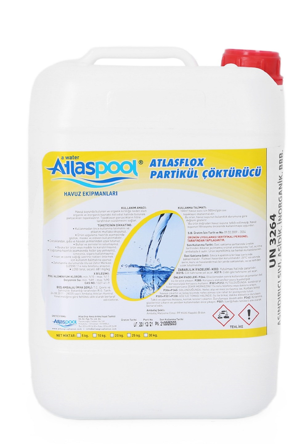 Sıvı Flokülant Çöktürücü 10 kg - Liquit Flocculant