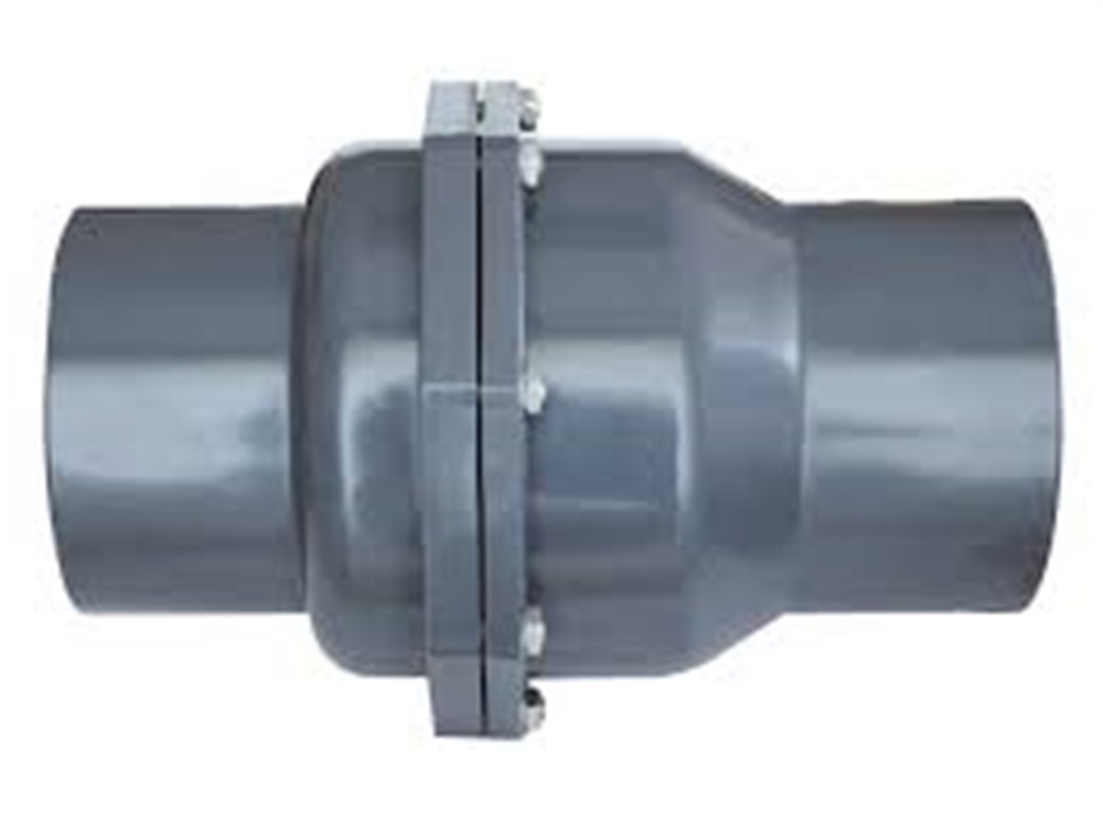 Gemaş PVC Çalpara Çekvalf İki Parçalı Gövde Civatalı 90mm