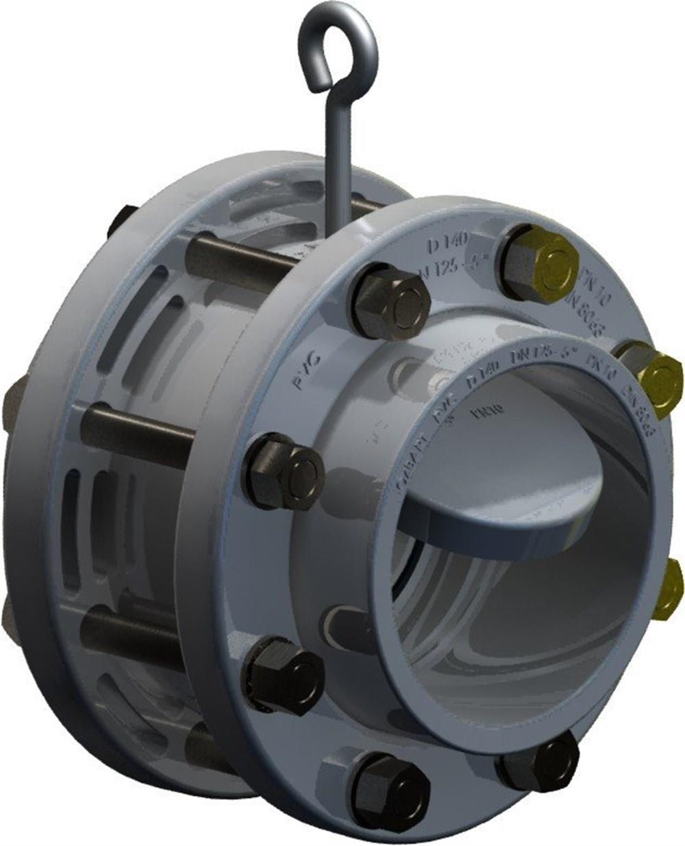 Nozbart PVC Komple Tak-Çıkar Çalpara Çekvalf 140mm