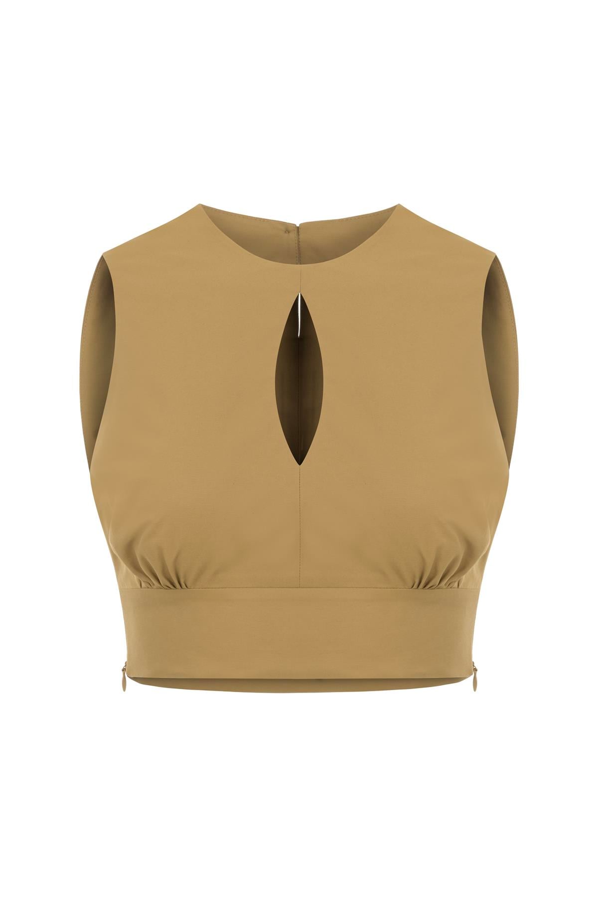 ADÈLE CAMEL TOP