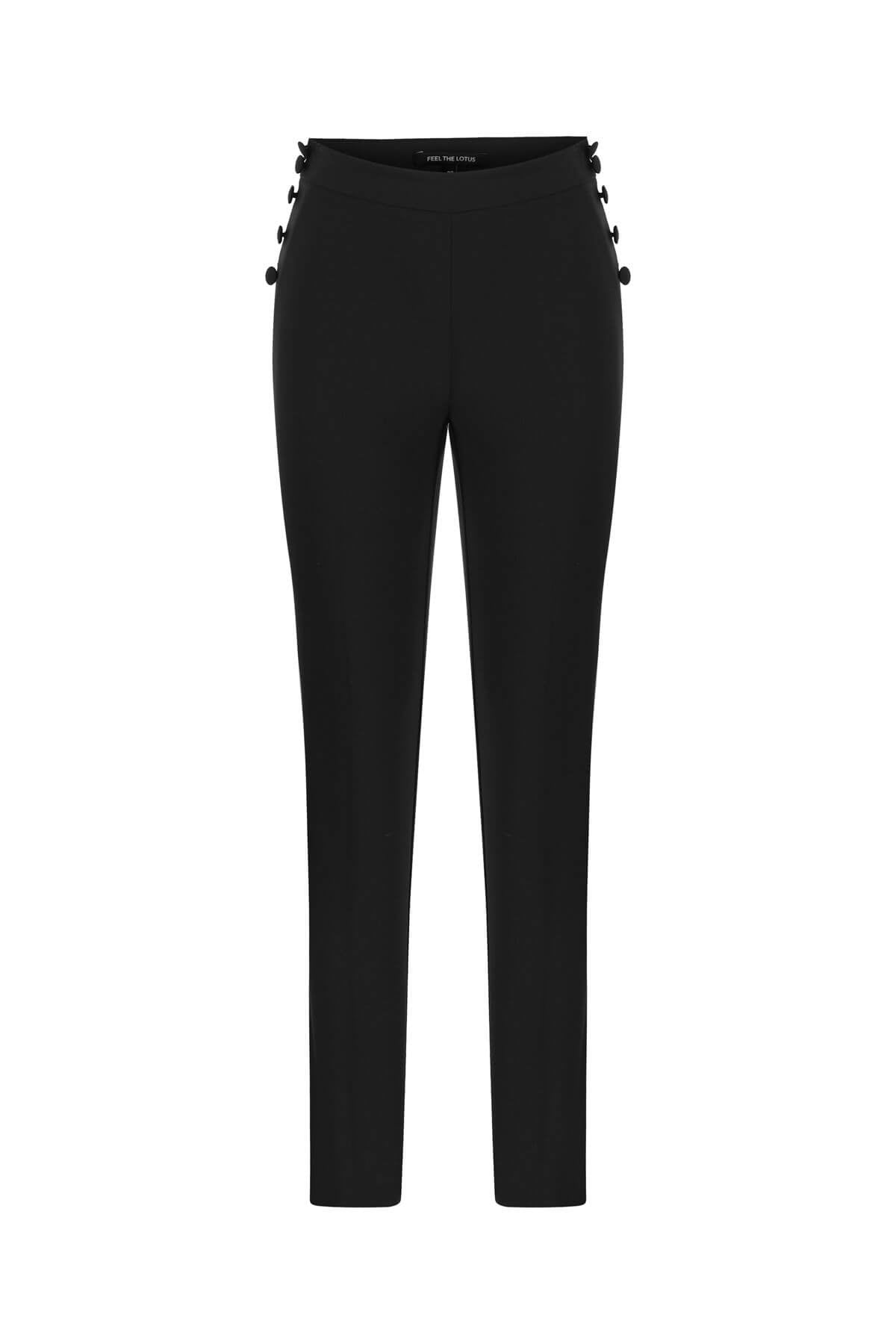 BUTTONED PANTS BLACK