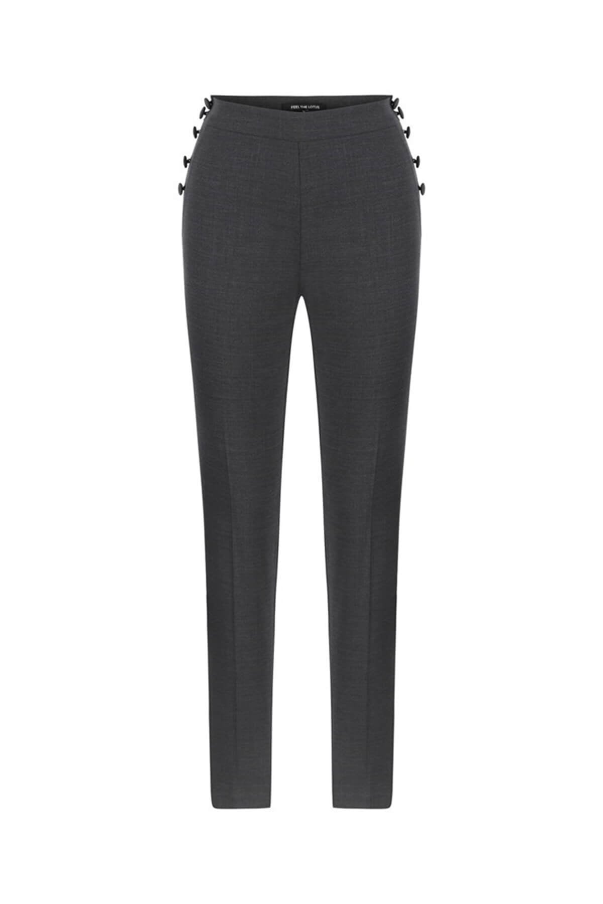 BUTTONED PANTS GREY
