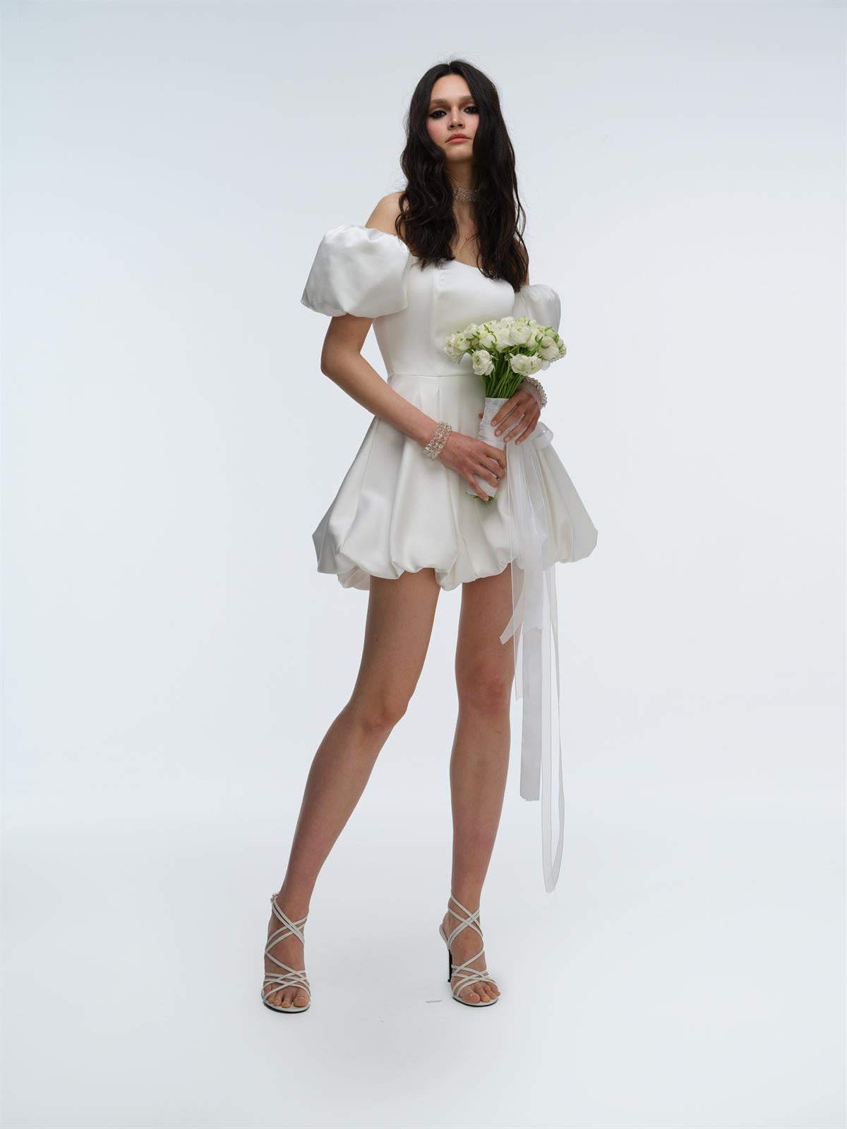 Lolita Beyaz Mini Elbise