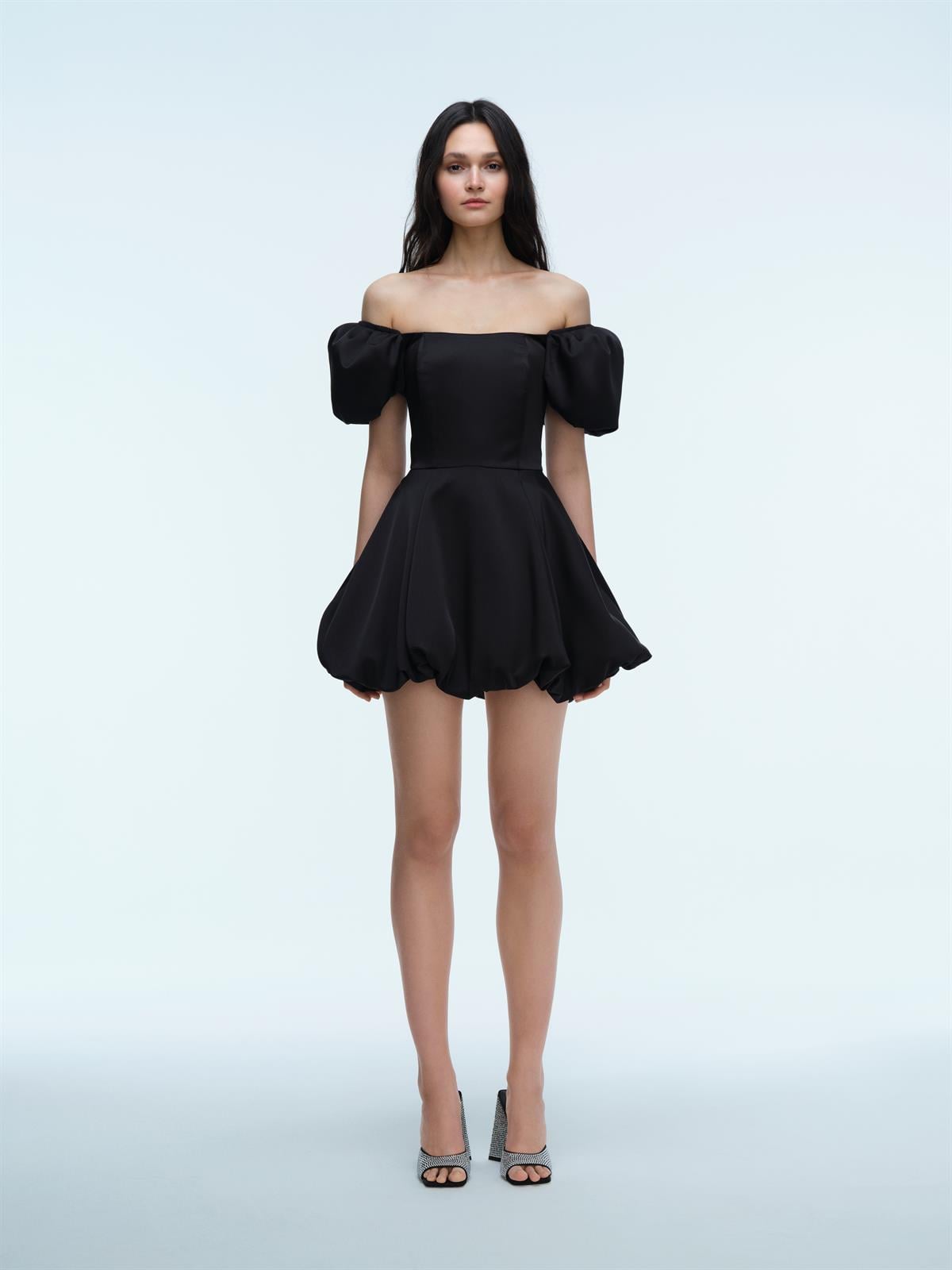 Lolita Siyah Mini Elbise