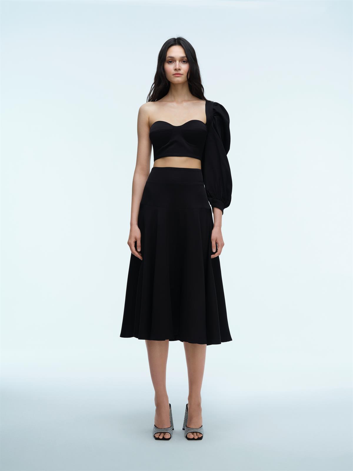 Melody Mellow Siyah Crop