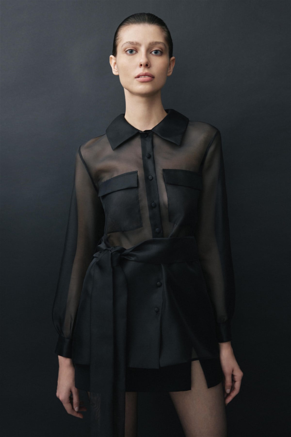 Monica Transparan Gömlek Ceket