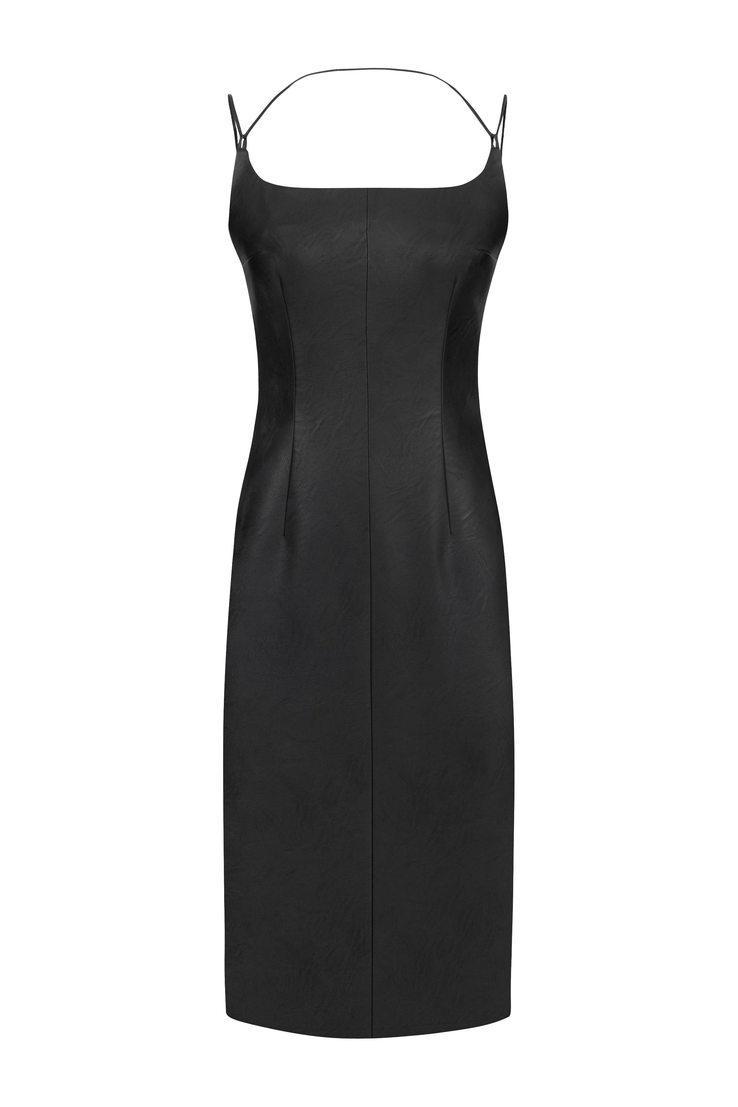 VALENTINA DERİ ELBİSE