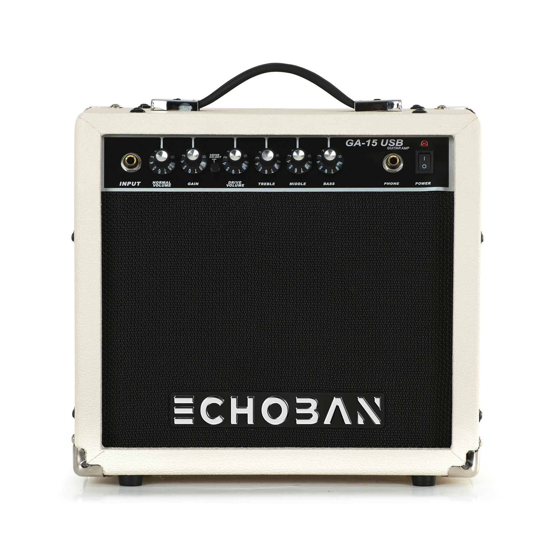 Echoban GA15USB 15 Watt Mavi Gitar Amfisi USB