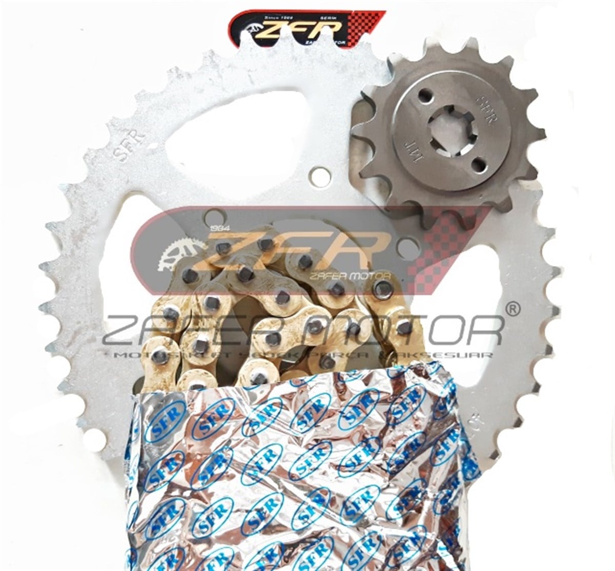 MarkasızYedek ParçaBAJAJ PULSAR NS200 RS200 ÖN ARKA DİŞLİ ZİNCİR SETİ ORİNGLİ SFR