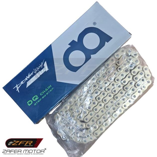 DQYedek ParçaDQ 520HO 120L Motosiklet Zincir Oringli Gold (Şişirmeli Kilit)