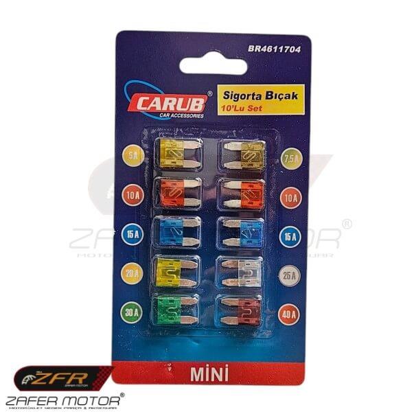 İthalYedek ParçaMini Bıçak Sigorta Sigorta Seti Karışık 10lu