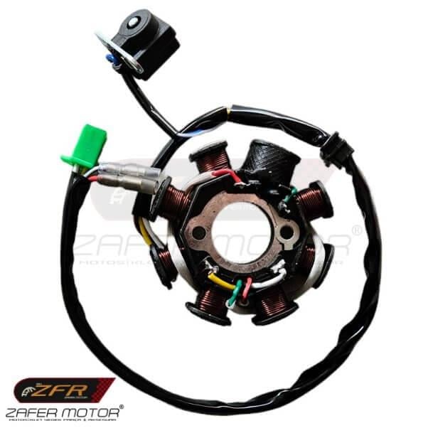 İthalYedek ParçaScooter 125 150 Statör (8Bobin 5Kablo)