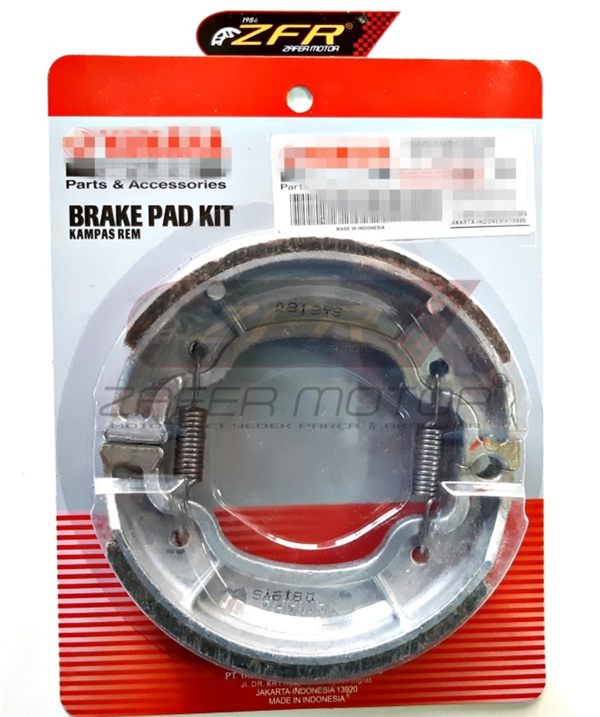MarkasızFren ve EkipmanlarıYAMAHA YBR125 BWS100 ARKA FREN BALATASI OEM