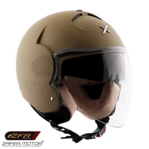 AxorKaskAxor Striker Desert Çenesiz Vizörlü Kask