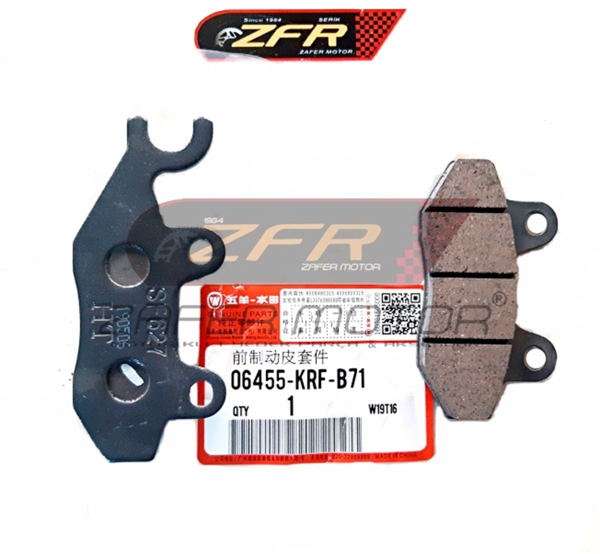 MarkasızFren ve EkipmanlarıHONDA CBF150 CB125E WİNG GO ÖN FREN DİSK BALATA OEM