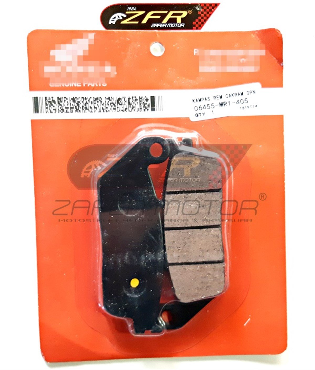 MarkasızFren ve EkipmanlarıHONDA CBR250 ÖN FREN DİSK BALATASI OEM