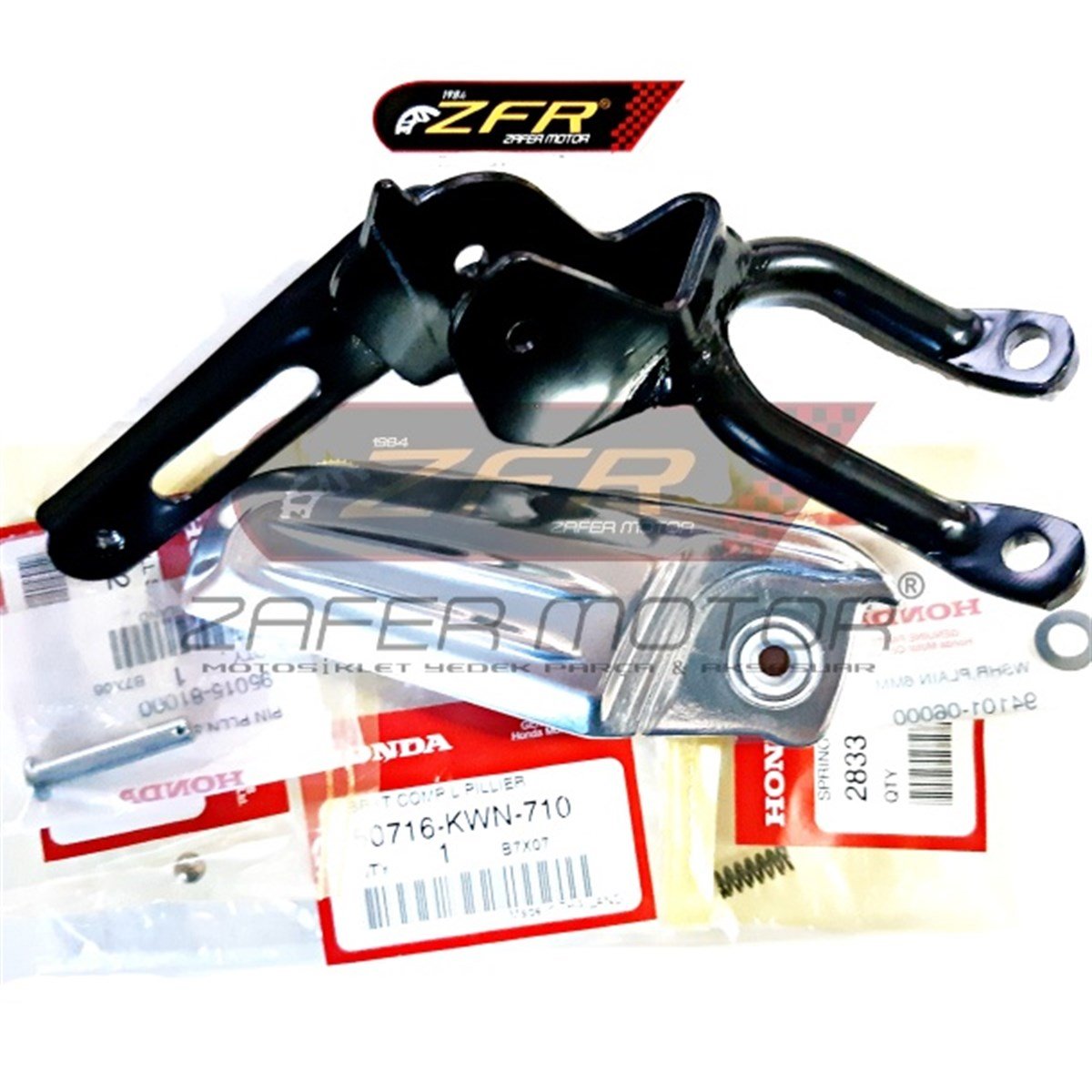 HondaYedek ParçaHONDA PCX125 150 ARKA BASAMAK SOL KOMPLE ORJ 2011-17 50716KWN710