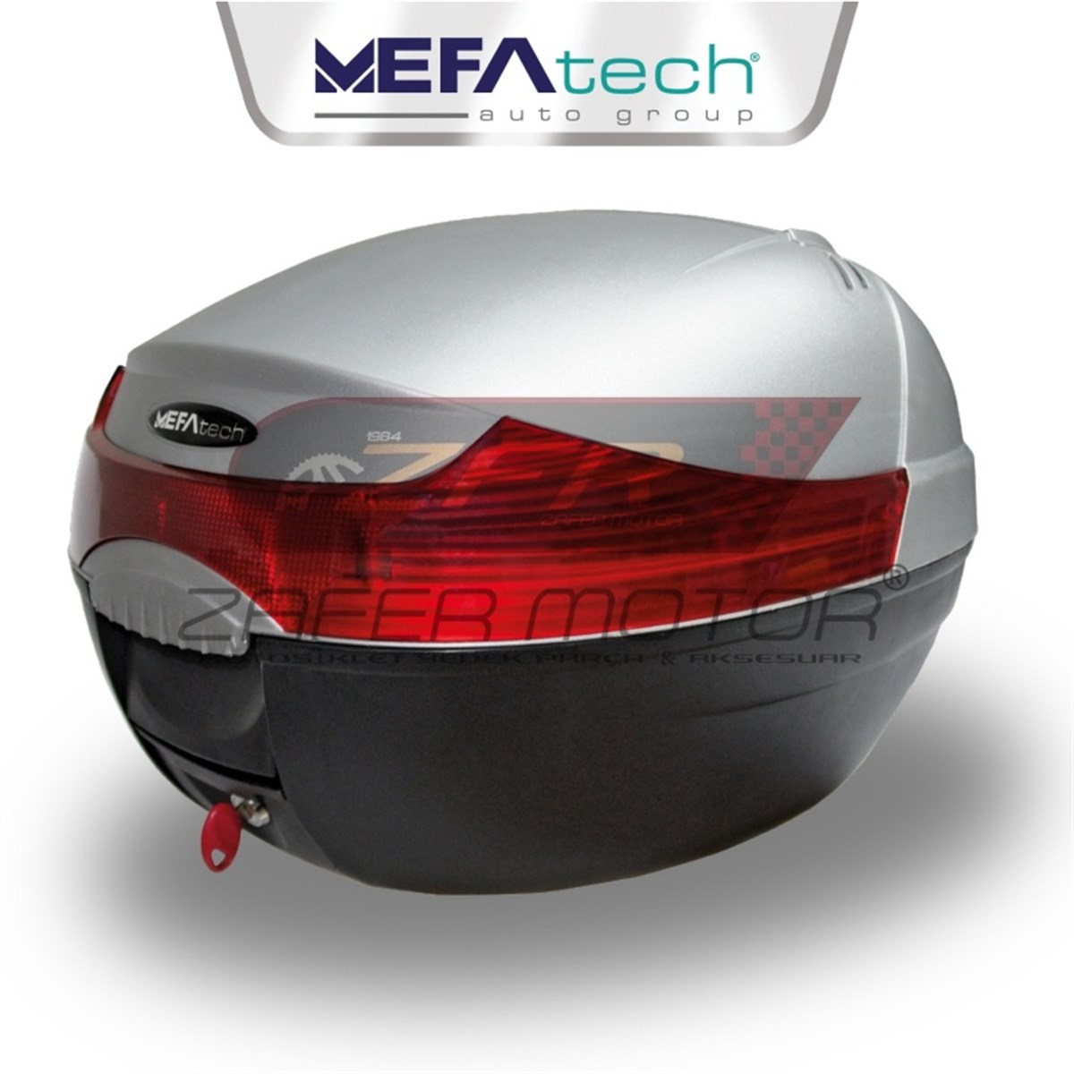 Mefatech Motosiklet Arka Çanta Topcase Gri 33 Litre Fiyatı | Zafer Motor