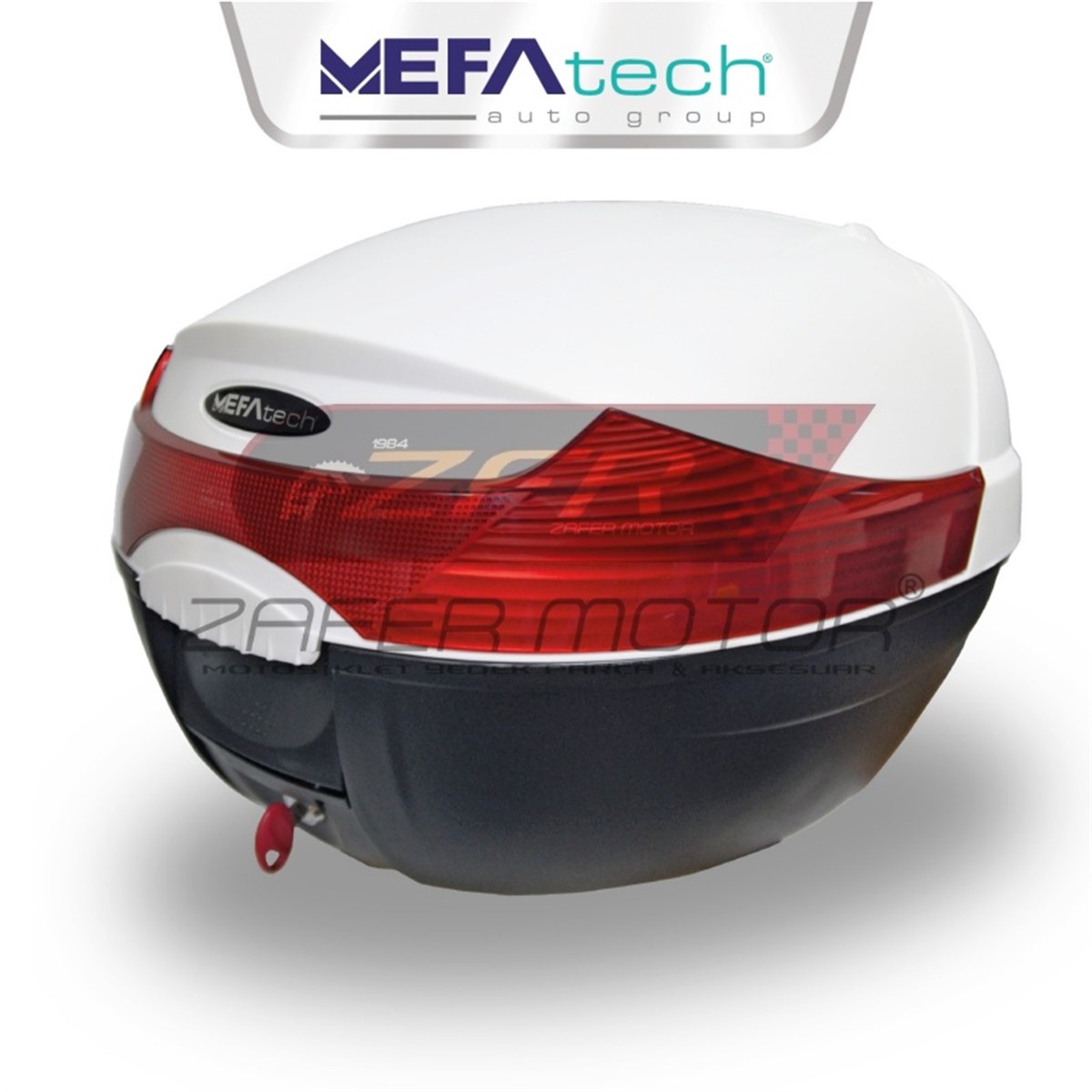 Mefatech Motosiklet Arka Çanta Topcase Beyaz 33 Litre Fiyatı | Zafer Motor
