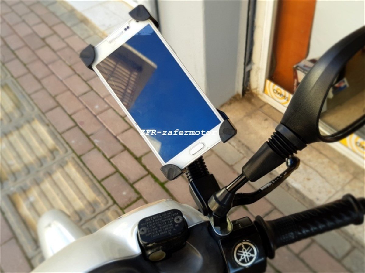 Motosiklet Scooter Telefon Tutucu (Ayna Bağlantılı) Fiyatı | Zafer Motor